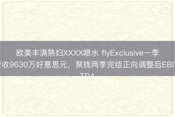 欧美丰满熟妇XXXX喷水 flyExclusive一季度营收9630万好意思元，聚拢两季完结正向调整后EBITDA