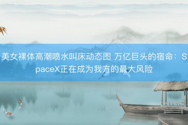 美女裸体高潮喷水叫床动态图 万亿巨头的宿命:SpaceX正在成为我方的最大风险