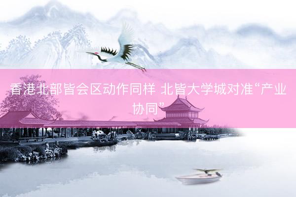 香港北部皆会区动作同样 北皆大学城对准“产业协同”